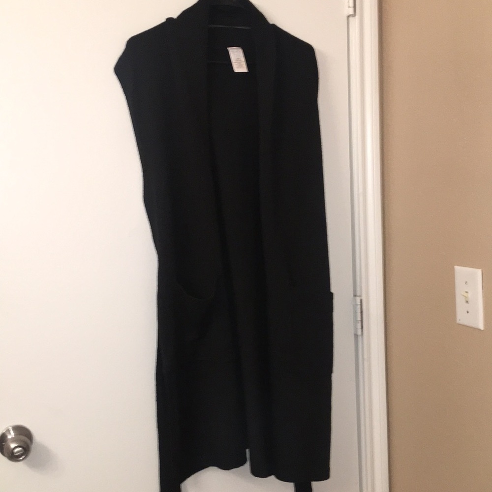 Long no sleeve cardigan